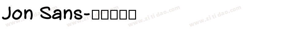 Jon Sans字体转换